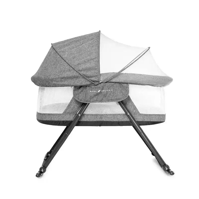 Baby Delight Slumber Deluxe Portable Rocking Bassinet: Canopy, Rocking Base, Metal Frame