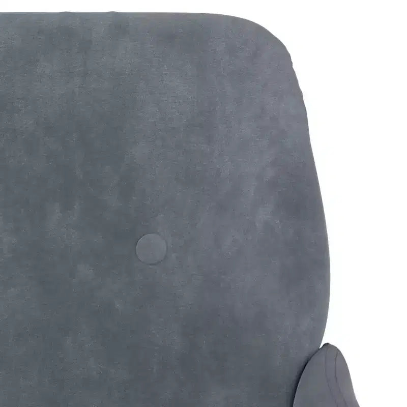 Fauteuil gris foncé 24,4x31,1x31,1 Velours - Gris foncé