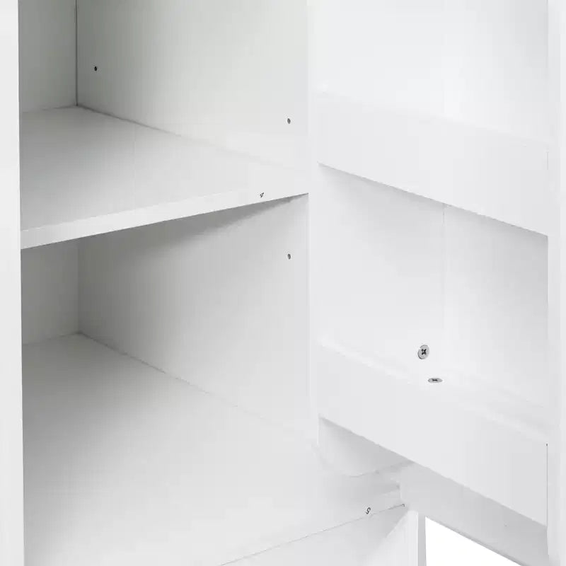 Meuble de rangement pour garde-manger en bois blanc de 40 cm avec tiroirs