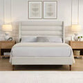 GDFStudio Hector Modern Chenille Upholstered with High Headboard