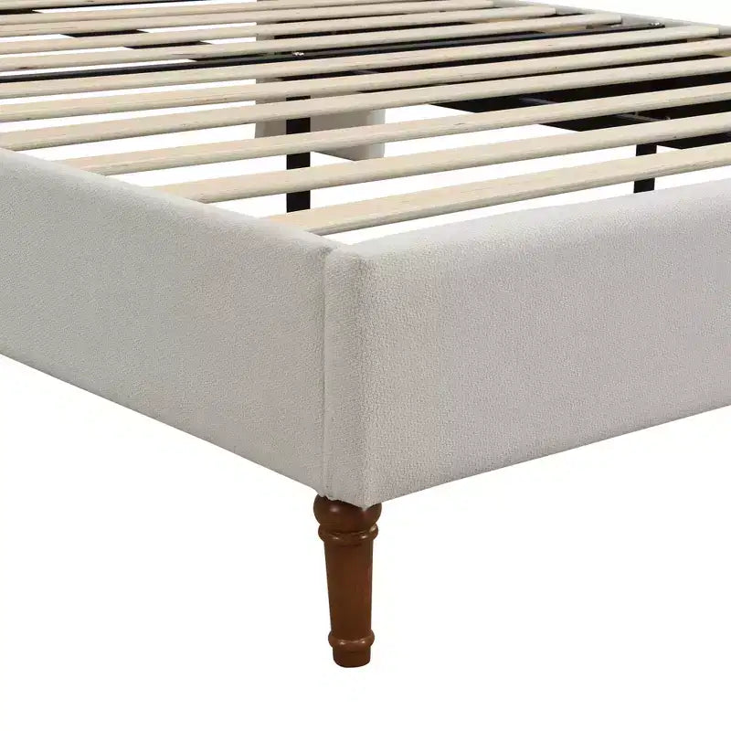 Tête de lit haute capitonnée en chenille moderne