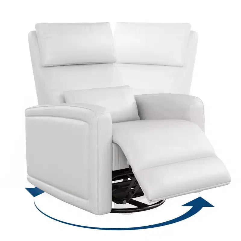 Manual recliner, 360 rotating rocking chair, single sofa with ergonomic backrest, suitable for living room