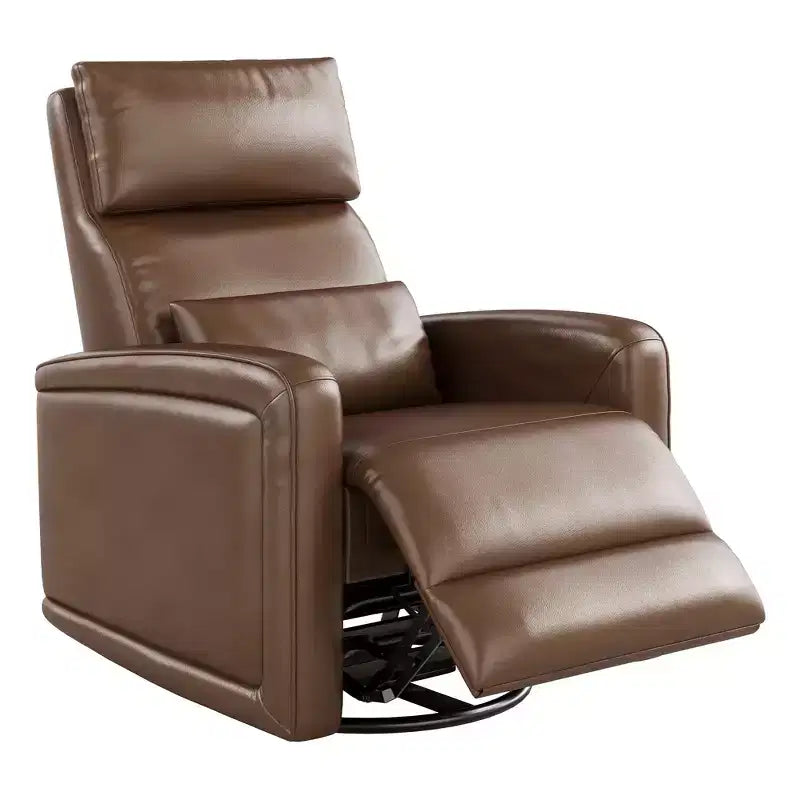 Manual recliner, 360 rotating rocking chair, single sofa with ergonomic backrest, suitable for living room