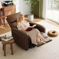 Manual recliner, 360 rotating rocking chair, single sofa with ergonomic backrest, suitable for living room