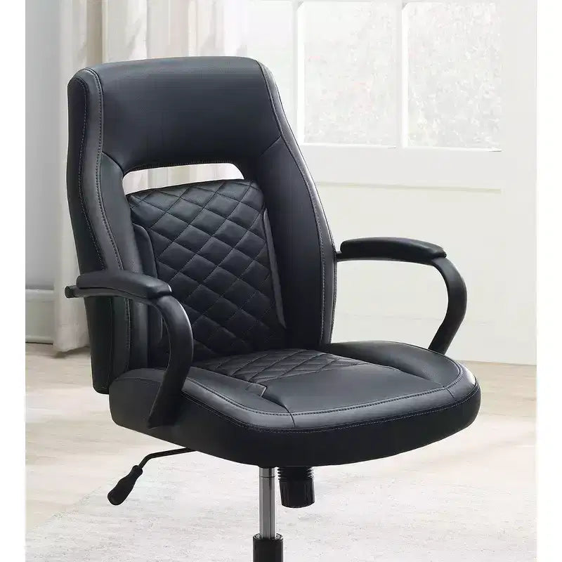Fauteuil de gaming avec accoudoirs, chaise croisée avec roulettes, chaise d'ordinateur rembourrée pour bureau, étude, salle de jeux