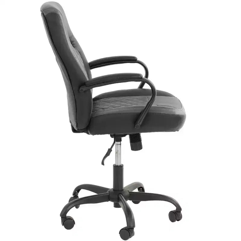 Fauteuil de gaming avec accoudoirs, chaise croisée avec roulettes, chaise d'ordinateur rembourrée pour bureau, étude, salle de jeux
