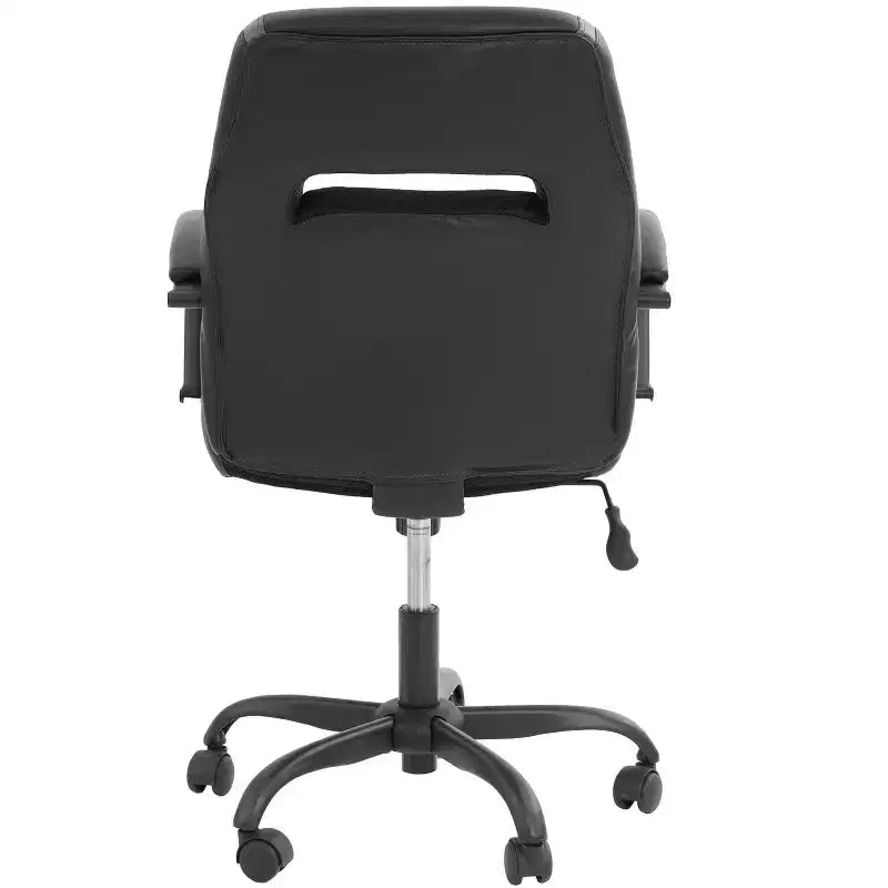 Fauteuil de gaming avec accoudoirs, chaise croisée avec roulettes, chaise d'ordinateur rembourrée pour bureau, étude, salle de jeux