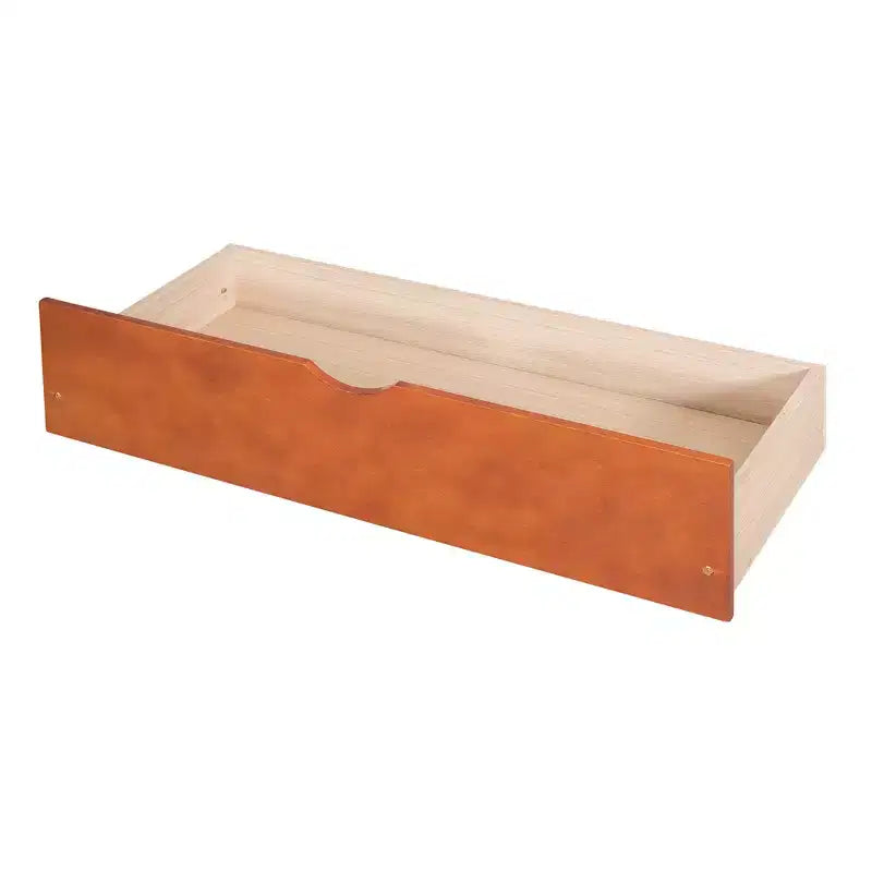 Lit superposé double sur plein avec tiroirs de rangement, cadre et échelle en bois de pin massif avec barrières de sécurité pour enfants et adolescents