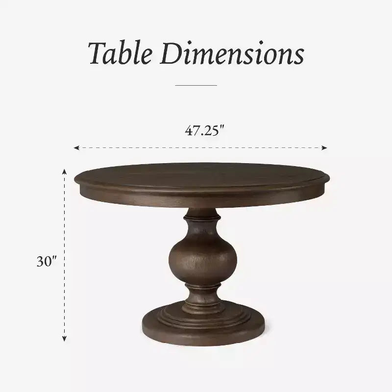 Classical Round Wooden Dining Table