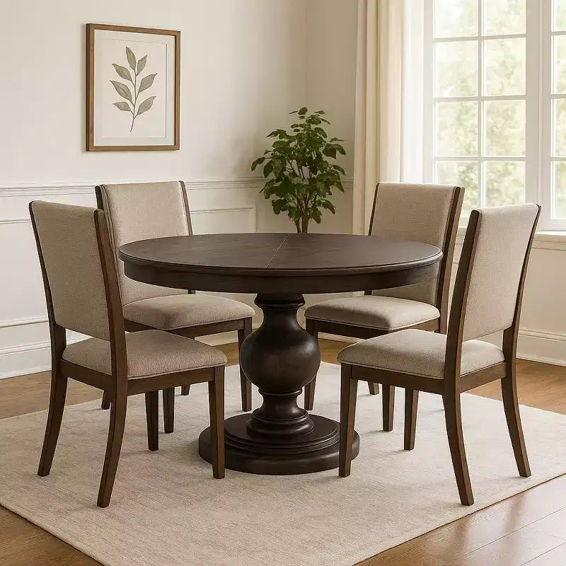 Classical Round Wooden Dining Table
