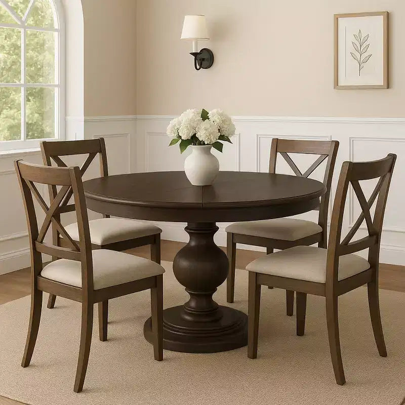 Classical Round Wooden Dining Table