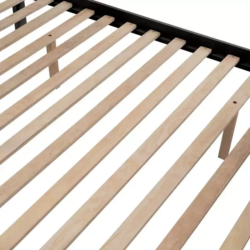 Stairway Twin over Full Bunk Bed with Trundle for Kids, Bunk Bed Frame with Storage Stairs and Guard Rail