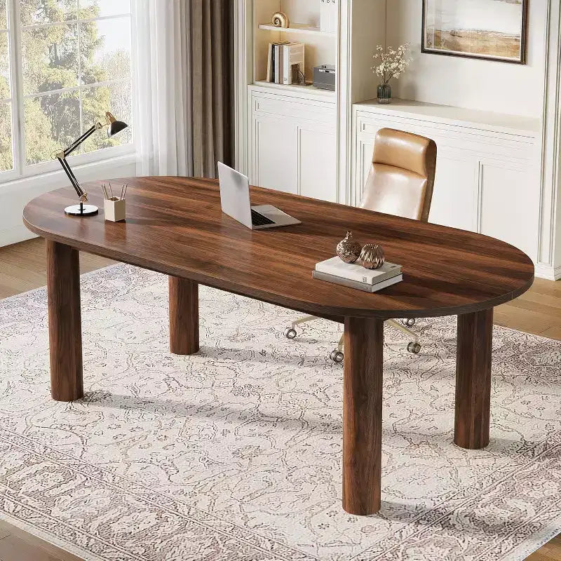 63 pouces Bureau de direction, Bureau d'ordinateur en bois, Grande table de travail de bureau Meuble de bureau Poste de travail pour bureau à domicile