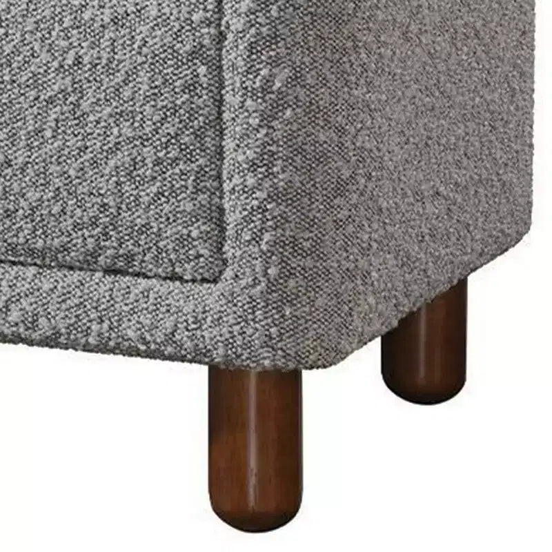 Table de chevet 50 cm, 2 tiroirs, revêtement bouclette