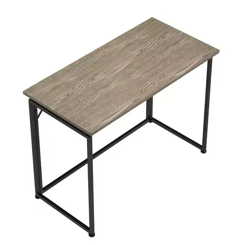 Bureau informatique peu encombrant de 99 cm, bureaux de télétravail avec pieds en métal, bureau debout pour salon, salle de lecture, bureau d'étude