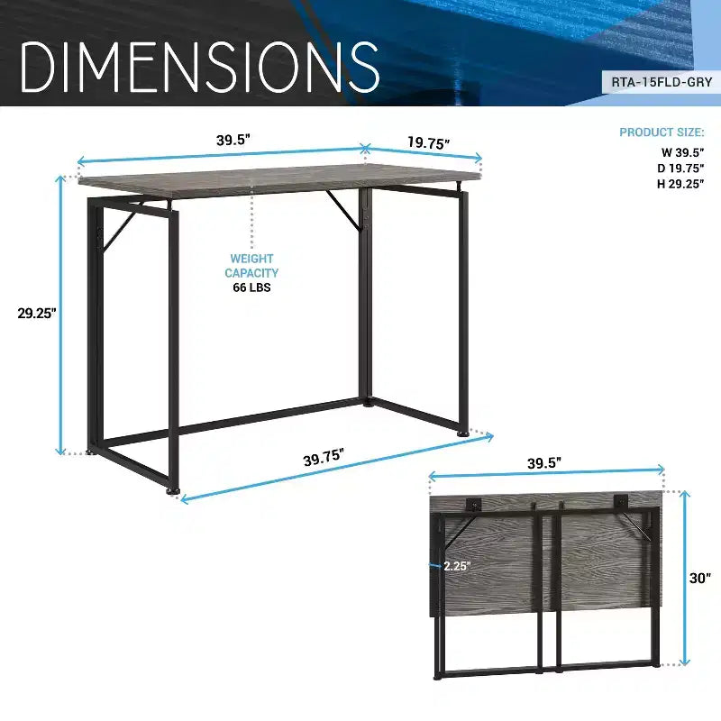 Bureau informatique peu encombrant de 99 cm, bureaux de télétravail avec pieds en métal, bureau debout pour salon, salle de lecture, bureau d'étude