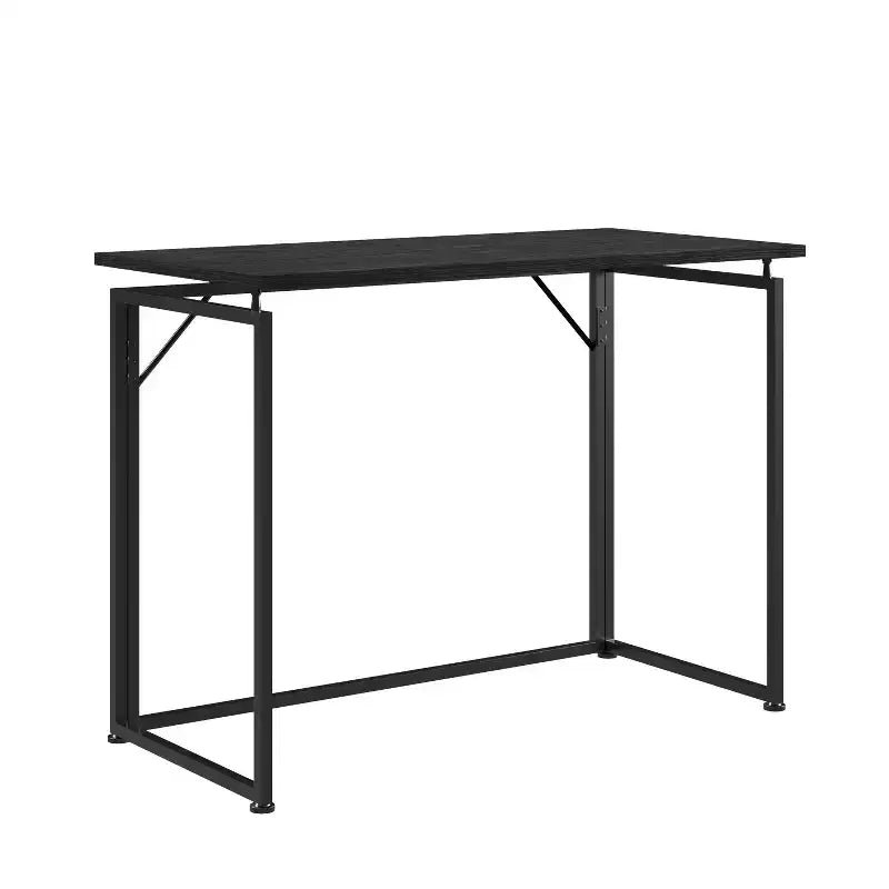 Bureau informatique peu encombrant de 99 cm, bureaux de télétravail avec pieds en métal, bureau debout pour salon, salle de lecture, bureau d'étude