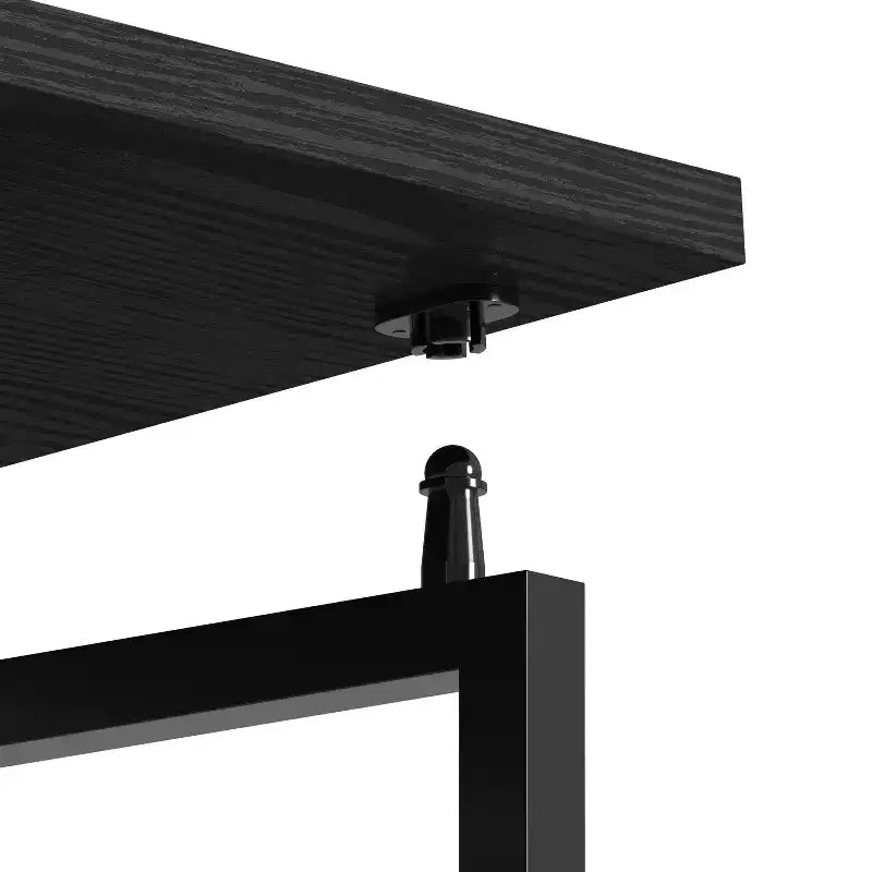 Bureau informatique peu encombrant de 99 cm, bureaux de télétravail avec pieds en métal, bureau debout pour salon, salle de lecture, bureau d'étude