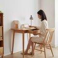 Bureaux modernes en bois massif de 80/99 cm, bureaux debout avec 1 tiroir, bureaux d'écriture pour salon, salle de lecture, bureau