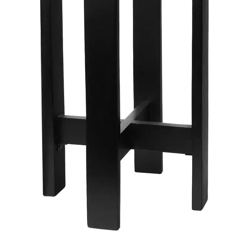 Table d'appoint minimaliste en bois structuré avec plateau rond en marbre blanc