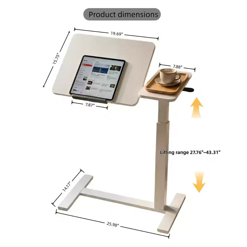 Mobile Rolling Nightstand for Bedroom Living Room