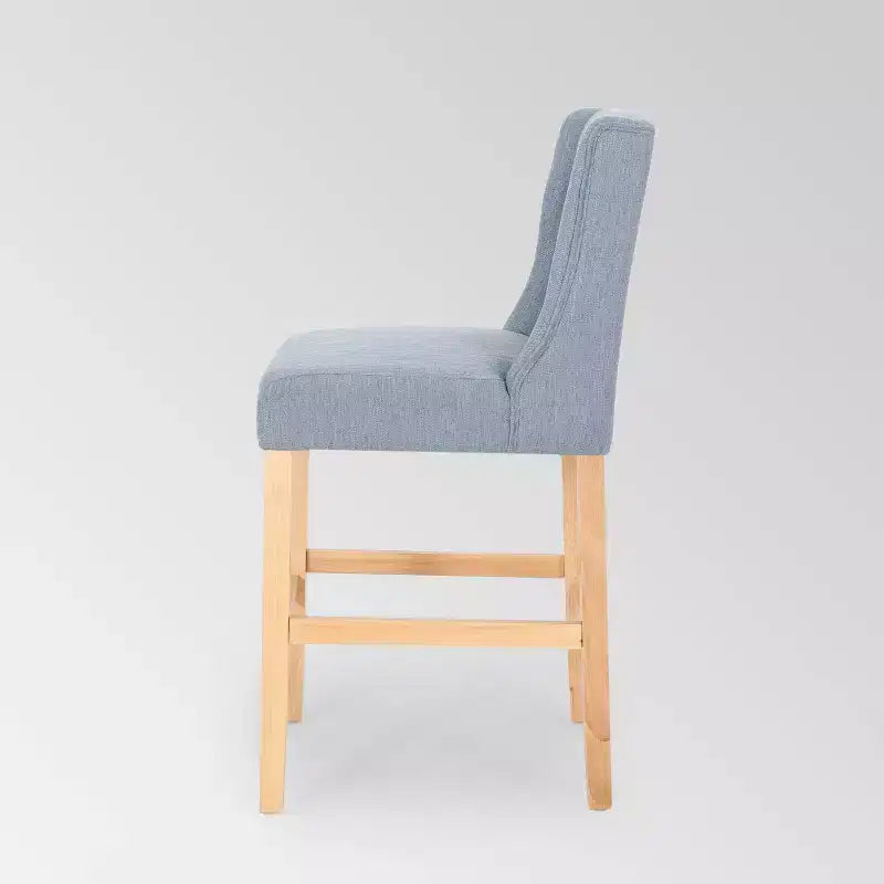 Set of 2 Landria Button Tufted Wingback Counter Height Barstools