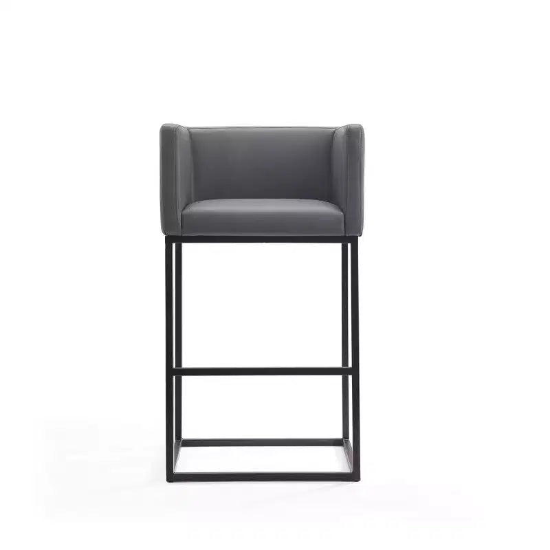 Lot de 3 tabourets de bar rembourrés en métal – Manhattan Comfort