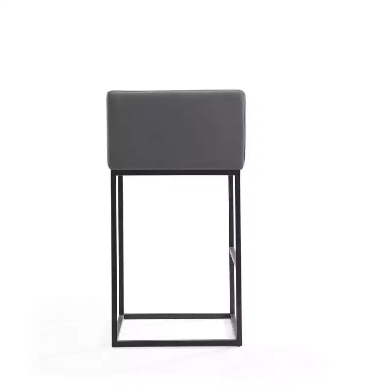 Lot de 3 tabourets de bar rembourrés en métal – Manhattan Comfort