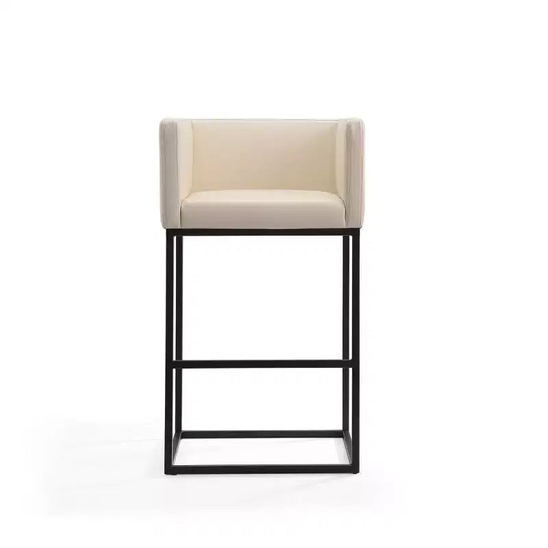 Lot de 3 tabourets de bar rembourrés en métal – Manhattan Comfort