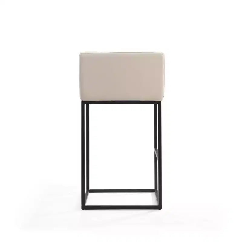 Lot de 3 tabourets de bar rembourrés en métal – Manhattan Comfort